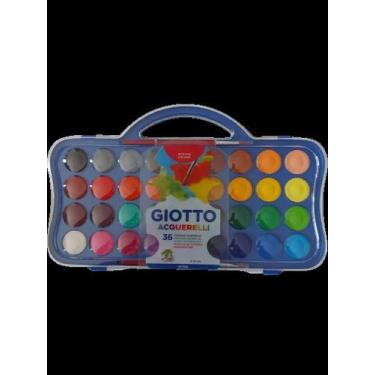 Imagem de Aquarela Giotto pastilha 30mm com 36 cores + pincel