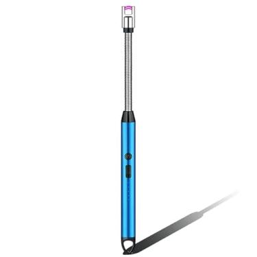 Imagem de Isqueiro Acendedor Elétrico USB Recarregvel Cozinha Fogão Gas (Azul)