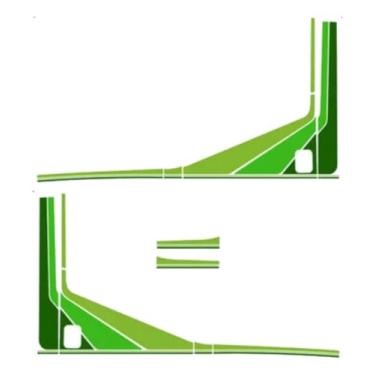 Imagem de Faixa Caminhão Mb 1620 Adesivo Lateral Verde