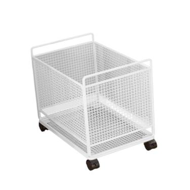 Imagem de DimyFew Cesto de roupa suja, cesto para roupas sujas, organizador multifuncional prático, de roupa suja com rodinhas para entrada da casa, Branco, L