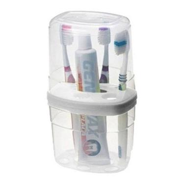 Imagem de Porta Escovas E Pasta De Dente Organizador Multiuso