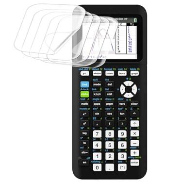 Imagem de [Pacote com 5] Protetor de tela Tznzxm para Texas Instruments TI-84 Plus CE Color Graphing Calculator, compatível com capas, transparente HD [antiarranhões] [livre de bolhas] [anti-impressões digitais