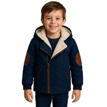 Imagem de Jaqueta Infantil Menino Casaco Inverno Rigoroso Parka Puffer - anjo da