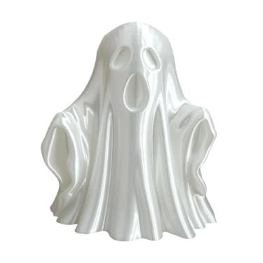 Imagem de JicSuXi Capa protetora para engate de reboque Halloween, capa protetora para gancho de reboque, bonita, compacta e estilosa, acessórios para carro e trailer, Branco