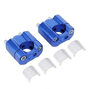 Imagem de Grampos de Riser de Guidão Precisos para Motocicleta 22 Mm/28mm, Adaptador Montagem Liga Alumínio CNC, GoldredBlackGrayBluesilver, Design Versátil para UM, Força Superior e Durabilidade, (Azul)