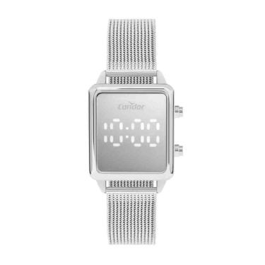 Imagem de Relógio Condor Digital Led Prata Feminino Comd27Aaa/4K