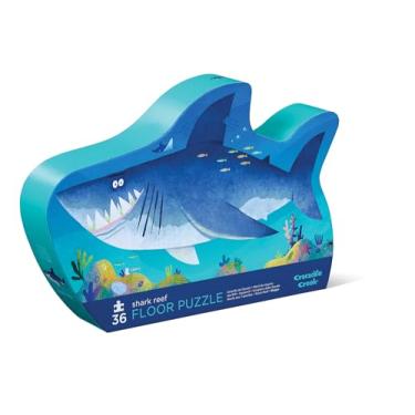Imagem de Crocodile Creek - Shark Reef - 36-Piece Jigsaw Floor Puzzle with Heavy-Duty Shaped Box for Storage, Large 20" x 27" Completed Size, Designed for Kids Ages 3 Years and up