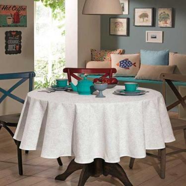 Imagem de Toalha De Mesa Dohler Clean Redonda 160cm Limpa Fácil