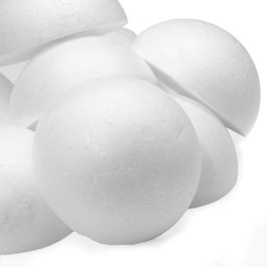 Imagem de 8 unidades de medias bolas de espuma de poliestireno vibedor, 10 cm, b