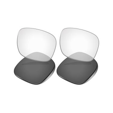 Imagem de Vonxyz Lentes de reposição para óculos inteligentes Ray-Ban Meta Wayfarer RW4006 50 mm - 2 pares de transição fotocrômica ativada em preto transparente