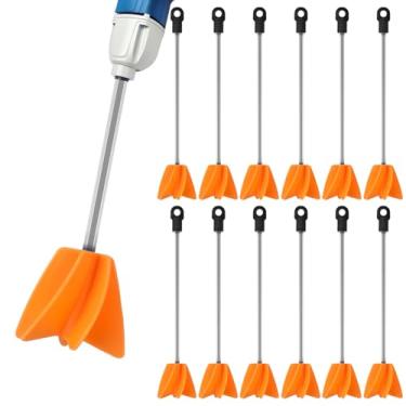 Imagem de Loosh 12 peças misturador de tinta de 28 cm para broca, acessório de misturador de tinta, misturador epóxi de hélice para resina de concreto e silicone, pá de agitador compatível com a maioria das