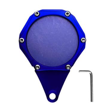 Imagem de KiBcsLic Suporte para etiqueta de disco de imposto de motocicleta, fácil de instalar, suporte para placa de licença de garagem, para ciclomotores, quadriciclos, Azul