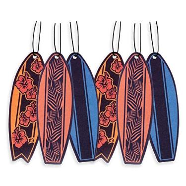 Imagem de Aromatizadores de ar para carros Cool Surfboards, pacote com 6 óleos essenciais (6)
