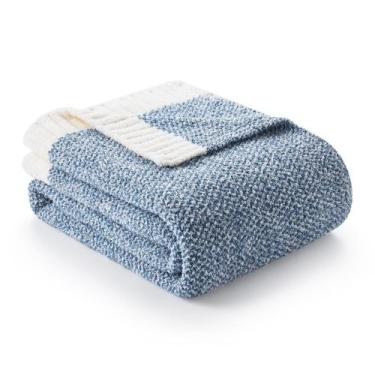 Imagem de Throw Blanket Snuggle Sac Heather Blue Reversível 130x150cm
