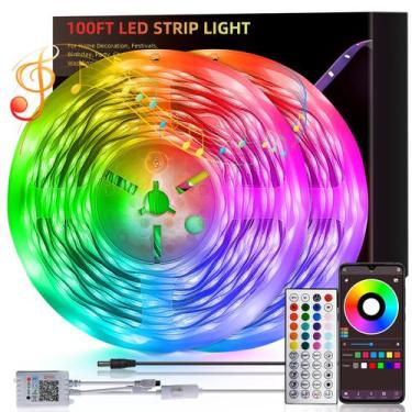 Imagem de LED Strip Lights HBOWMDJIA 40m (2 rolos de 20m) Music Sync RGB
