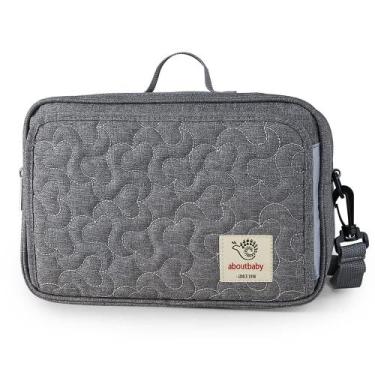 Imagem de Bolsa para transporte de fraldas MOMIGO Baby Diaper Caddy Tote Grey Fl