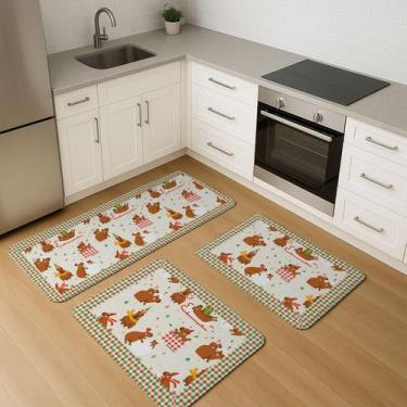 Imagem de Passadeira de Natal Avulsa 1,20x0,45  Antiderrapante com Estampa Natal