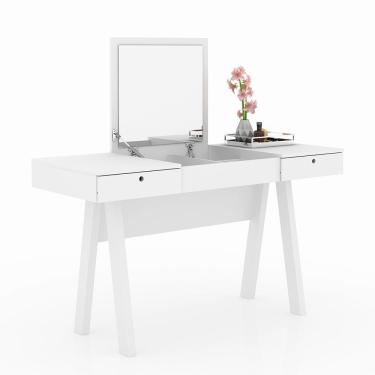 Imagem de Penteadeira Para Quarto Decorativa Pe2002 Mpd Branco