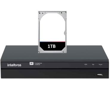 Imagem de Gravador De Vídeo Ip Nvr 16 Canais 4k Invd 1016 Intelbras 1tb