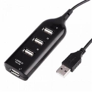 Imagem de HUB HIGH SPEED = CARREGADOR CONVERSOR USB 4 PORTAS HUB EXTENSOR NOVO