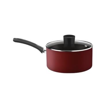 Imagem de Panela Rochedo Facilita Vermelho 16cm com Antiaderente Resist - Limpa Fácil e Dura Mais...