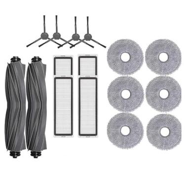 Imagem de Compatible With Dreame Bot L10s Pro L10 Prime Accessories Replacement Main Side Brush Hepa Filter Mop Cloth Spare Parts(Burgundy)