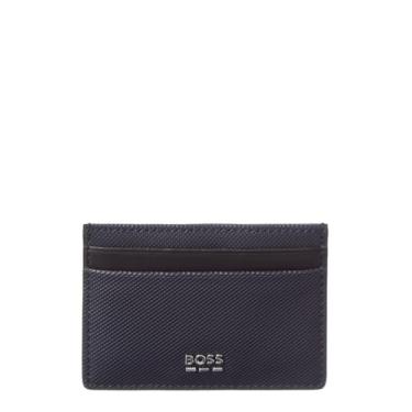 Imagem de BOSS, Suporte de cartão texturizado Jinko, safira da meia-noite, tamanho único, Safira meia-noite, Card Case 4 - Inch, Suporte de cartão texturizado Jinko