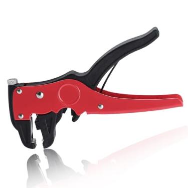 Imagem de Descascador de fios automático com cortador ajustável 10-24 AWG ferramenta decapadora de cabos autoajustável 2 em 1 cortador de cabos para reparos industriais e domésticos para espaços estreitos