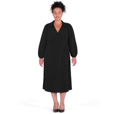 Imagem de City Chic Vestido feminino plus size - Miracle Maxi, Preto, 52