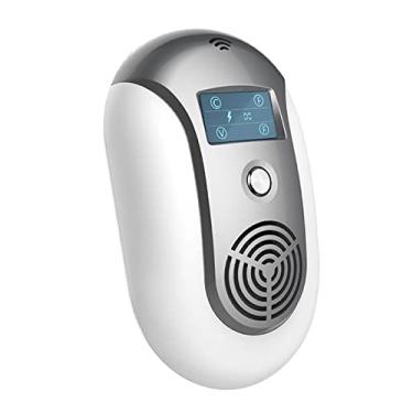 Imagem de Kiboule Repelente ultrassônico de pragas portátil plug-in repelente de mosquito elétrico portátil com frequência constante ou variável luz intermitente mouse ultrassônico controle de pragas morcego barata mosca formiga lagartixa repelentes de aranha