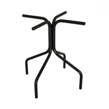 Imagem de Pé de Mesa Quadrado 75cm para Tampo de Madeira, Mármore, Granito ou Vidro, pé de mesa,pe de mesa de ferro, (Preto)