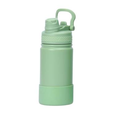 Imagem de Garrafa Térmica de Água 350ml com Alça Garrafinha 2 em 1 com Canudo e Saída Livre em Inox e Sistema Térmico a Vácuo