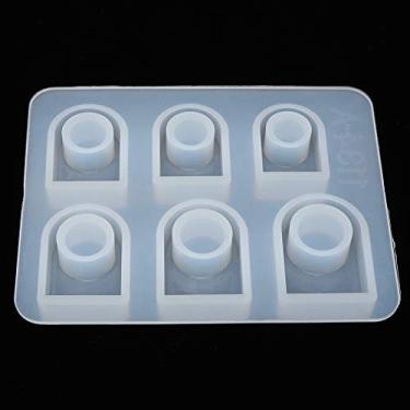 Imagem de RiToEasysports Molde de Anel de Cabeça Quadrada de Silicone DIY Kit de Molde de Joias para Artesanato Material: Silicone Translúcido