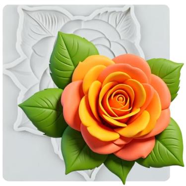 Imagem de MYPRACS Moldes de silicone de fondant rosa para decoração de bolo de açúcar topo de cupcake pasta de chocolate argila de polímero