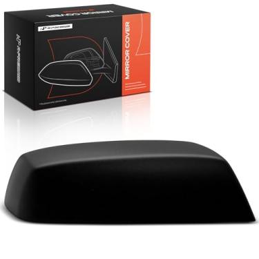 Imagem de A-Premium Tampa do espelho retrovisor do lado do passageiro - compatível com Chevrolet Silverado 1500 LD 2019 e GMC Sierra 1500 Limited 2009, Sierra 2500 3500 HD - preto texturizado, sem furo de seta
