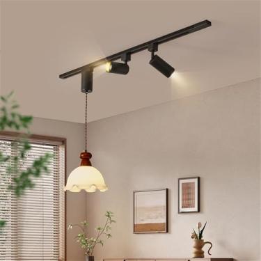 Imagem de Luminária pendente contemporânea de LED para restaurante, bar, balcão, café, quarto, escritório, hotel, lavabo, corredor e escada (diâmetro total 100 cm).