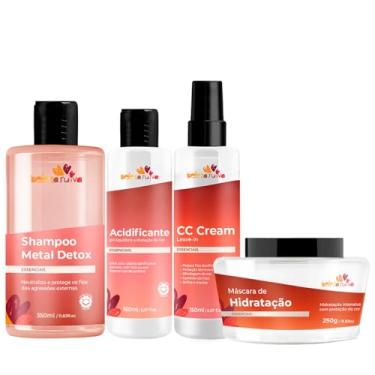 Imagem de Beleza Ruiva – Kit Tratamento Essenciais | Shampoo Metal Detox, Acidificante pH Equilíbrio, Máscara de Hidratação e CC Cream | Nutrição, Proteção e Brilho para Cabelos Ruivos