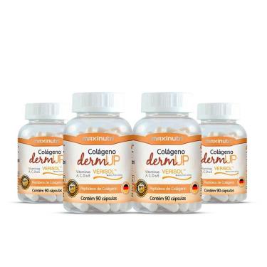 Imagem de Kit 04 Colágenos Dermup Verisol Maxinutri + Vitaminas 90 Cap