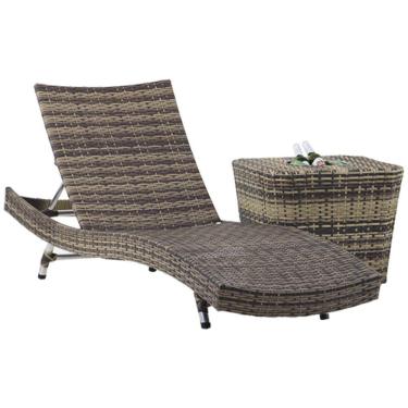 Imagem de Espreguiçadeira Bona E Mesa Grécia Com Balde Capuccino