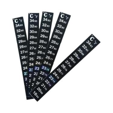 Imagem de Termômetros Adesivos Para Aquário Com Escala Dupla, 5 Ou 10 Peças, Fai