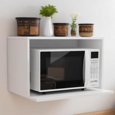 Imagem de Suporte para Microondas e Forno Suspenso em Mdf Premium Espaço e Elegâ