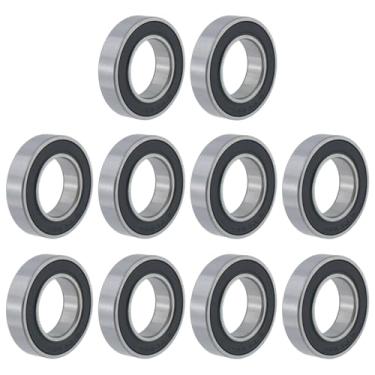 Imagem de Crapyt 6903-2RS Rolamentos rígidos de esferas, aço cromado ID 17 mm × OD 30 mm × largura 7 mm P6 rolamentos de esferas de sulco profundo selado duplo, 10 peças