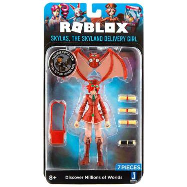 Imagem de Boneco Articulado Skylas, The Skyland Delivery Girl + Codigo Virtual - Roblox - 2222 SUNNY BRINQUEDOS