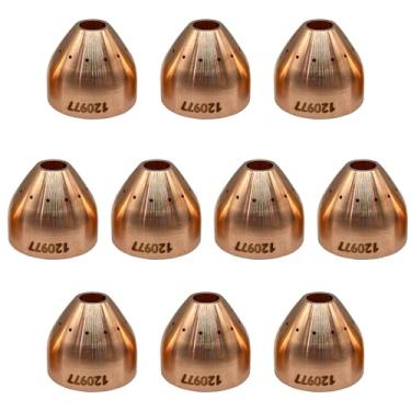 Imagem de 10 peças 120977 capa protetora compatível com Hypertherm PMX 1000 1250 1650 T60 T80 consumíveis de plasma para tocha de corte