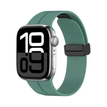 Imagem de Pulseira Magnética De Silicone Para Apple Watch De 46mm 45mm 44mm 49mm