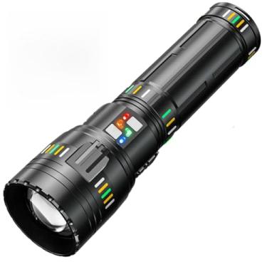 Imagem de Lanterna Led Recarregável 10000 Lúmen, Tatica Militar, CB-W518, lanternas Potente Zoom de Longo Alcance, Lantern Para Acampamento, Pesca e Emergências, Super Lamp USB LED