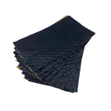 Imagem de KiBcsLic Conjunto de 10 peças de manta de isolamento acústico e térmico para carros, absorvendo impactos e atenuando o som em veículos, teto, assoalho portas, Preto