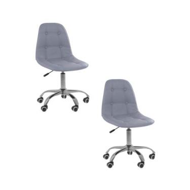 Imagem de Cadeira Office Eiffel Botonê Ajustável Oficial Giratória - Oficial Web