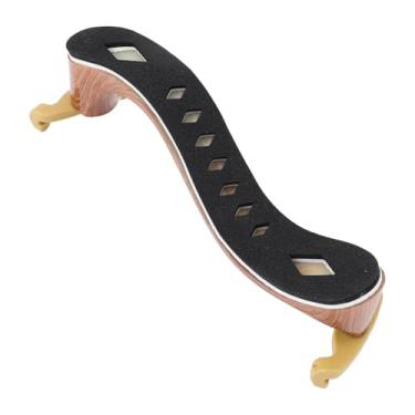 Imagem de Asixxsix Descanso de Ombro para Violino, Altura Ajustável, Pés de Borracha Antiderrapantes ABS Woodgrain Com Design Dobrável para Violino de Tamanho 4/4 3/4, Estofamento de Espuma, (1/4-1/2)