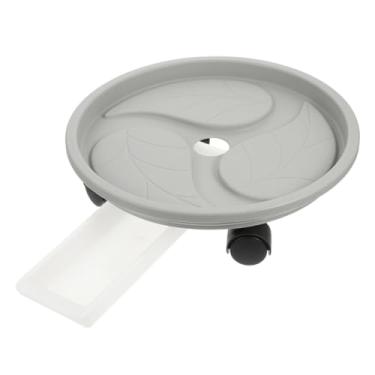 Imagem de YYBOES Bandeja de gotejamento para vaso de flores, bandeja de plantação, suporte de vaso de flores, bandeja de água, rolo, carrinho de plantas, base rolante, base de planta, vaso de flores